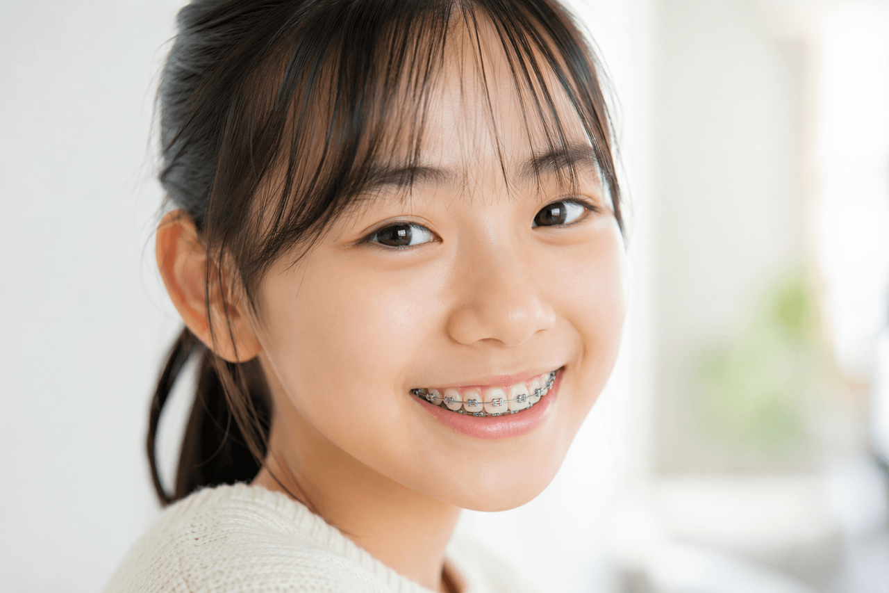 笑顔の女子